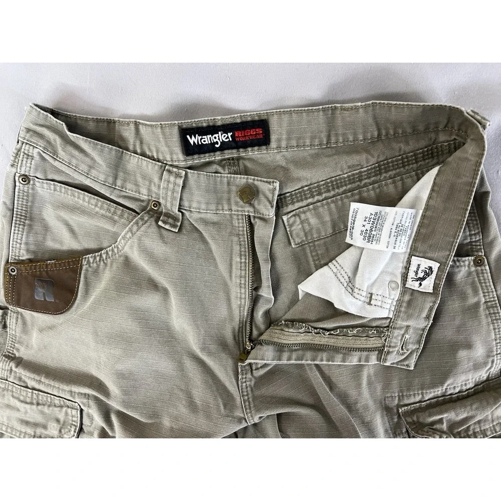 Wrangler RIGGS Workwear US‎ Men's 34x30 Ripstop Ranger Cargo Pants Y2K